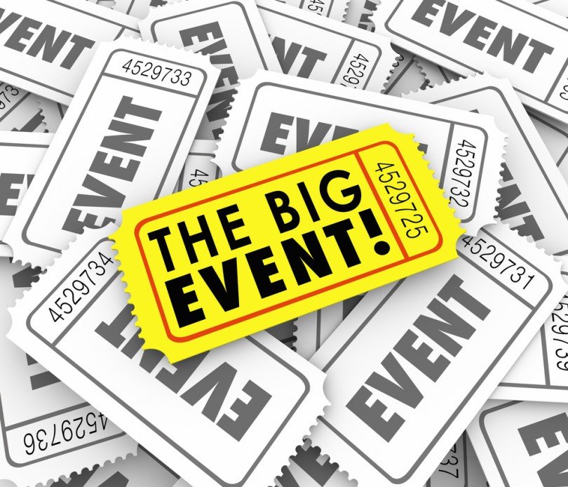 big event ticked, event timeline, venueseeker