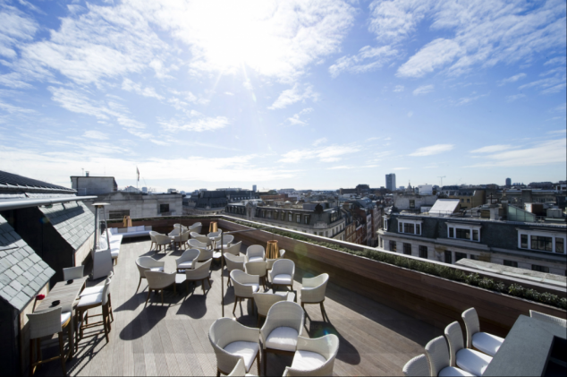 roof terraces to hire